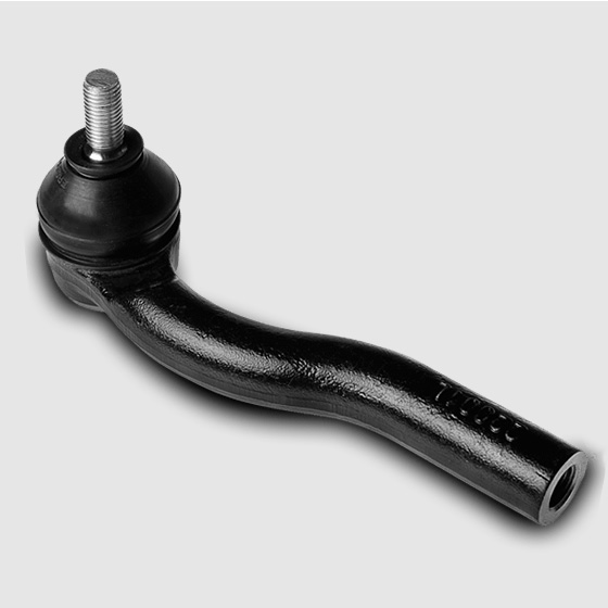 Tie rod end is part of the steering mechanism which pushes and pulls the tire.